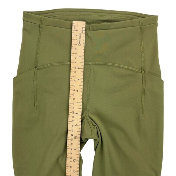 Lululemon Swift Speed High-Rise Crop 21" Leggings Size 4 Moss Green - Picture 14 of 15